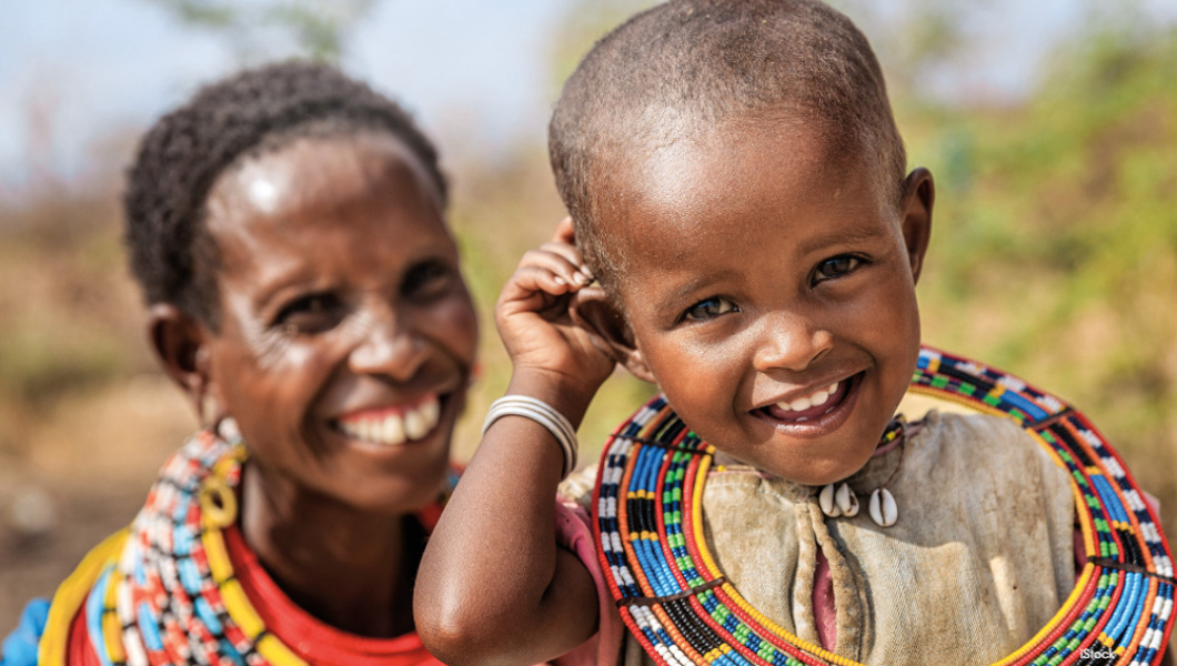 Samburu people smiling
