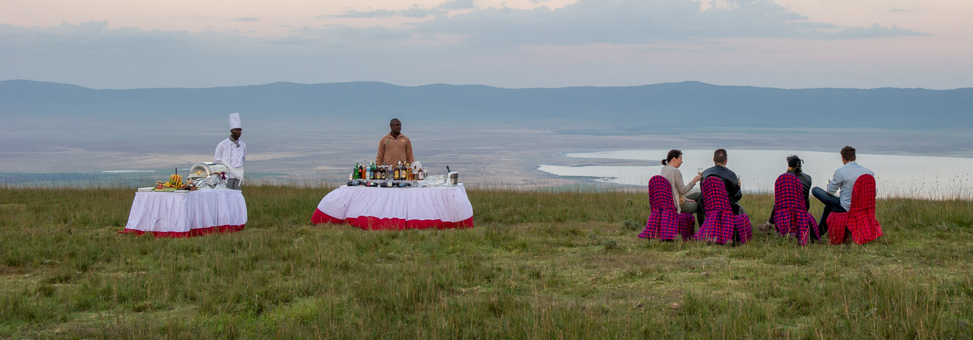 Sundowners at Ngorongoro Crater