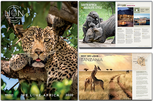 Lion World Travel Brochure Cover 2020