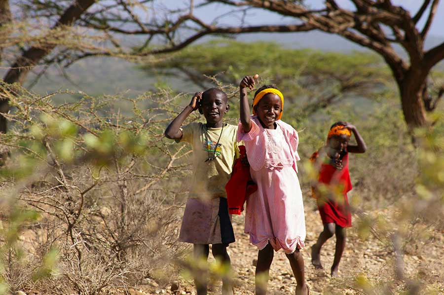 Smiling Children in Africa by Vicki Pittman