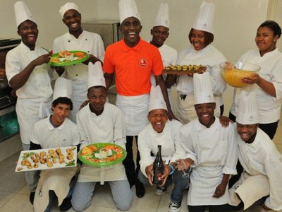 Cooking class at the Amy Foundation