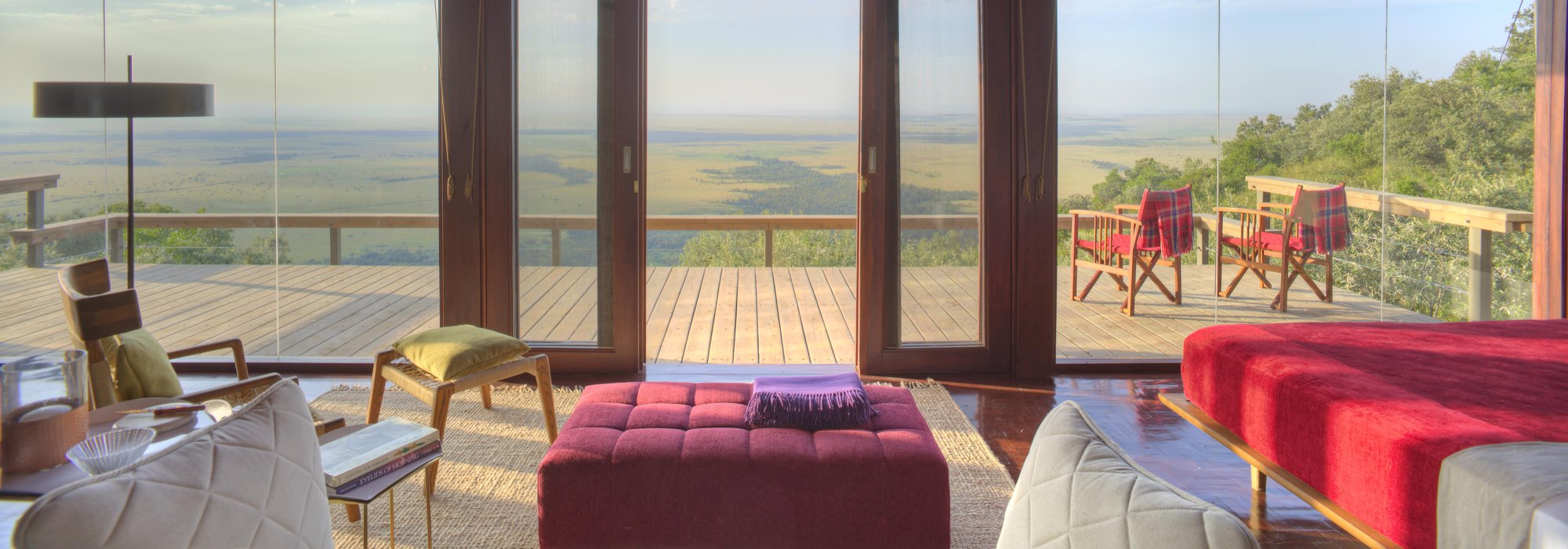 A Luxury Tented room at Angama Mara
