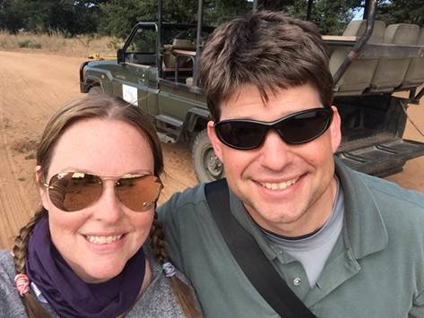 Cheryl and Richard on safari
