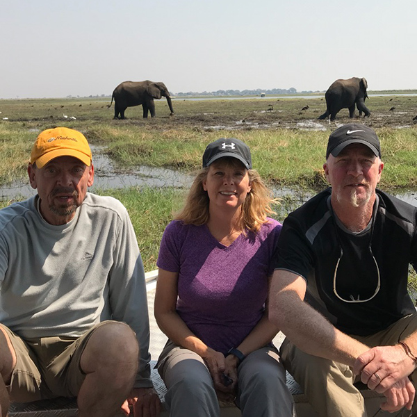 Elephants in Botswana