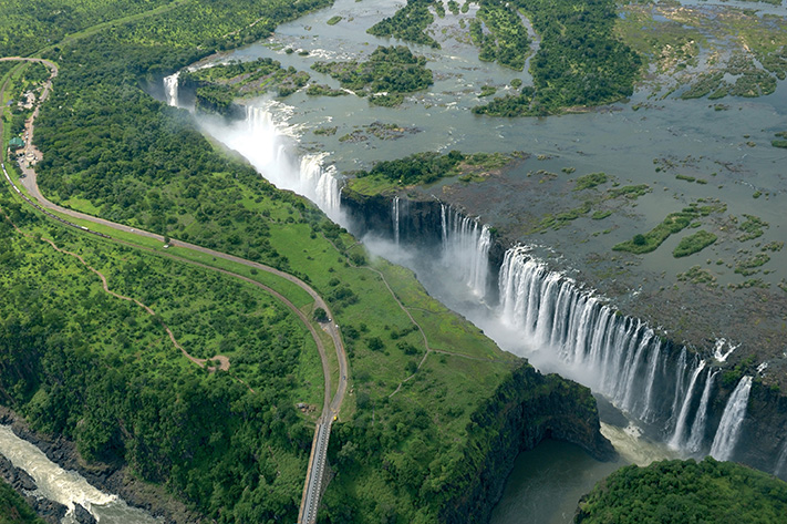 Victoria Falls Aerial View