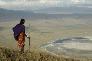Maasai at Ngorongoro Crater