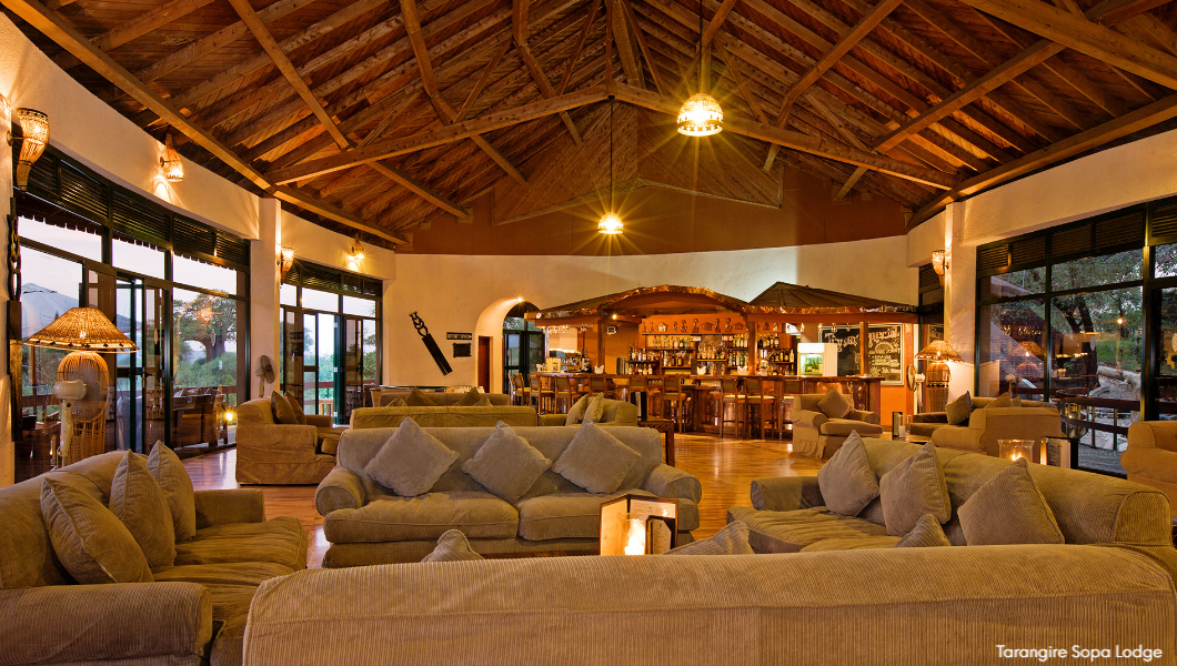 Tarangire Sopa Lodge bar area