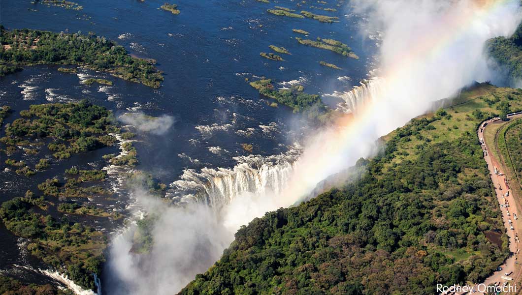 Aerial View of Victoria Falls