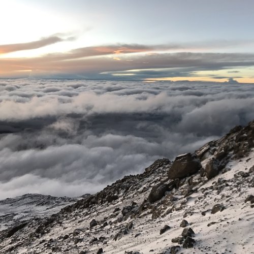 The view from Mt. Kilimanjaro