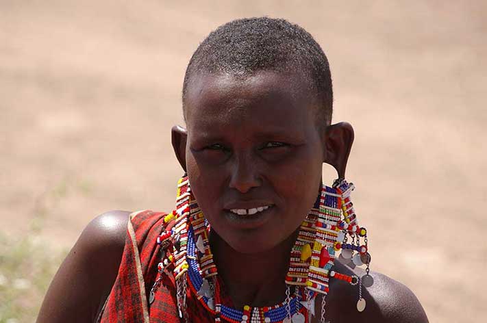 Smiling Woman in Africa