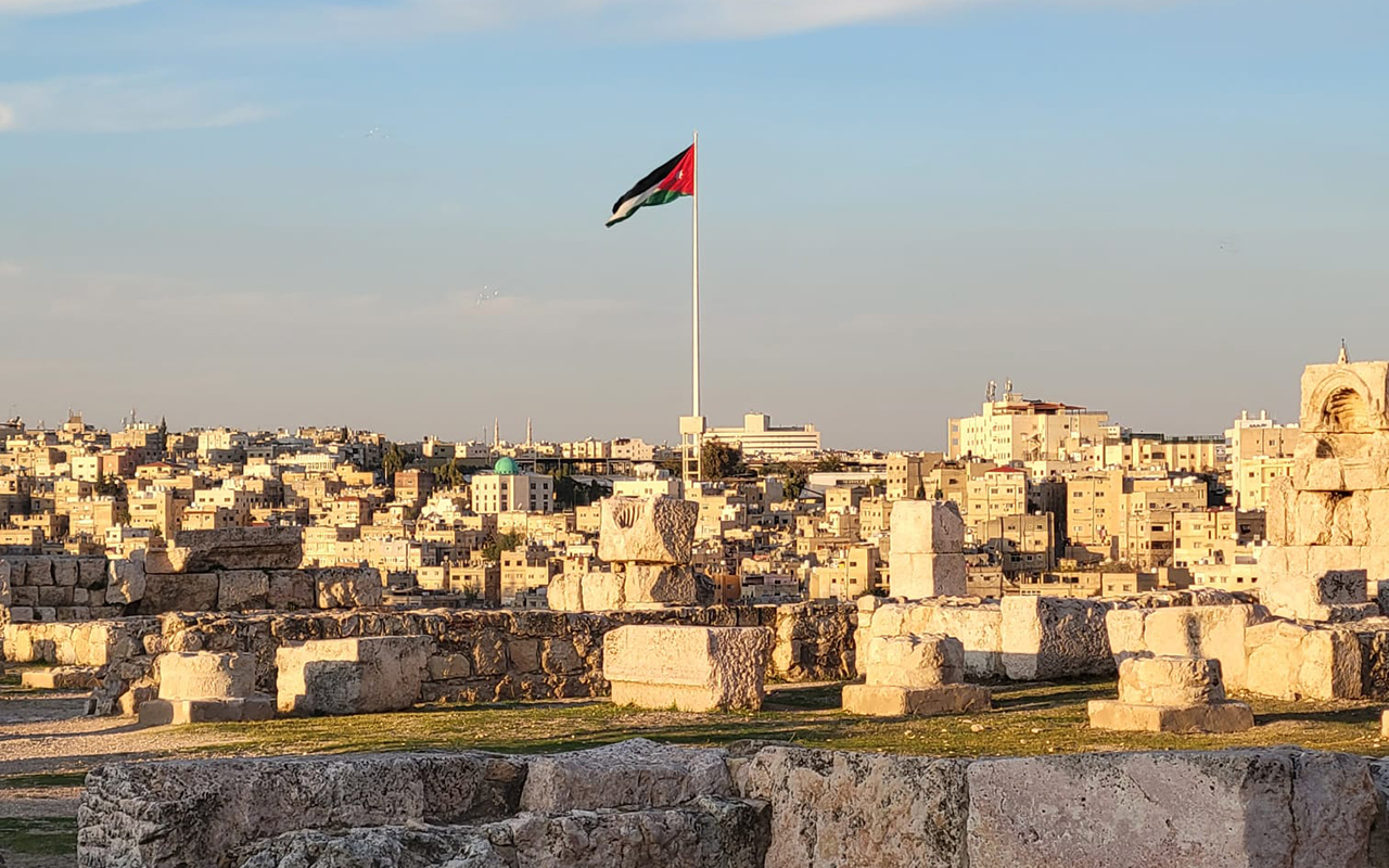 BLOG - Jordan flag over Amman