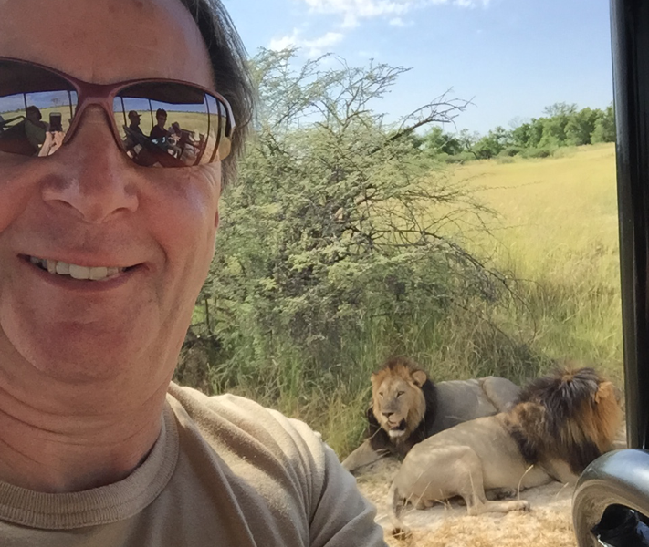Bruce Kinyon on Safari