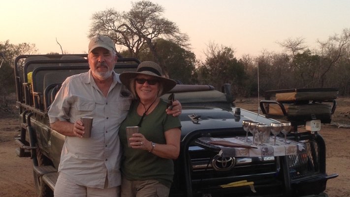 Jill H. on safari in South Africa