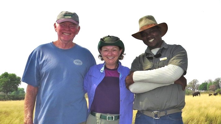 Kay and Glen on safari in Botswana