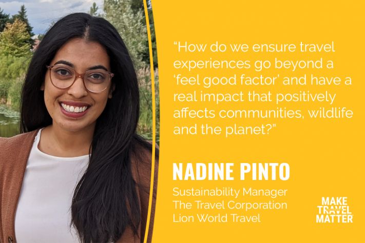 Nadine Pinto, Sustainability Manager for the TreadRight Foundation