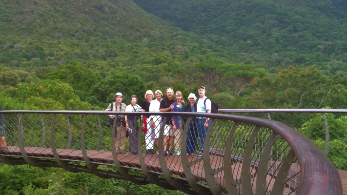 Barabara Rose and company on Safari