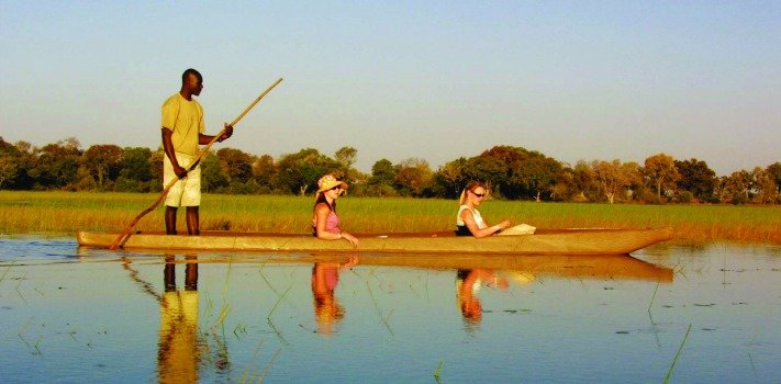 A mokoro in the Okavango Delta