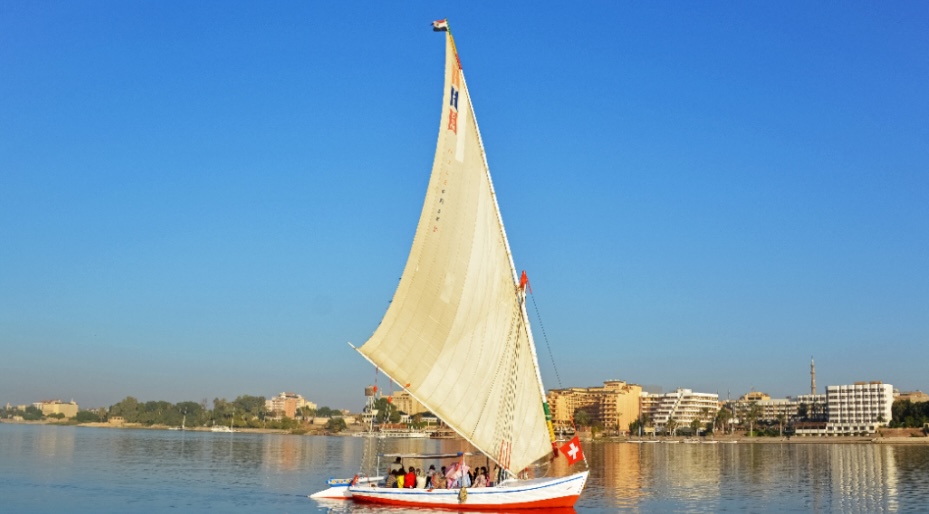 Boat on the Nile in Egypt.