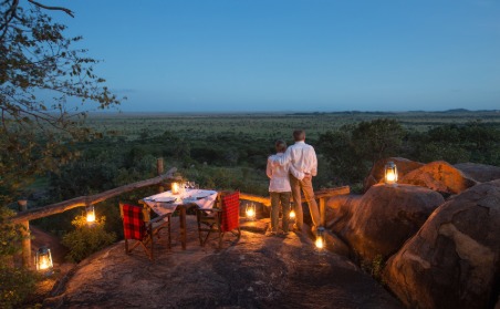 Dinner at Elewana in Tanzania.