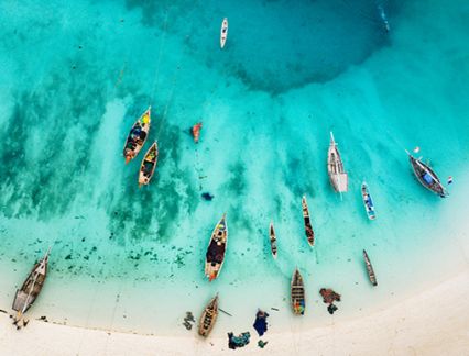 Fishing Boats in Zanzibar