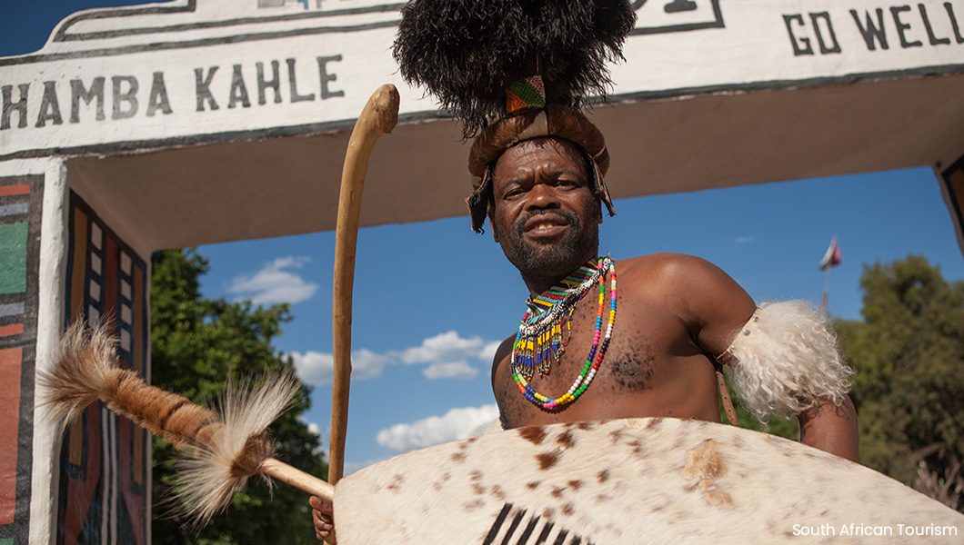 Zulu Warrior at Lesedi Cultural Village