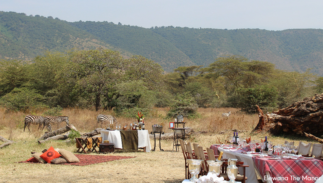 Lunch in Ngorongoro Crater