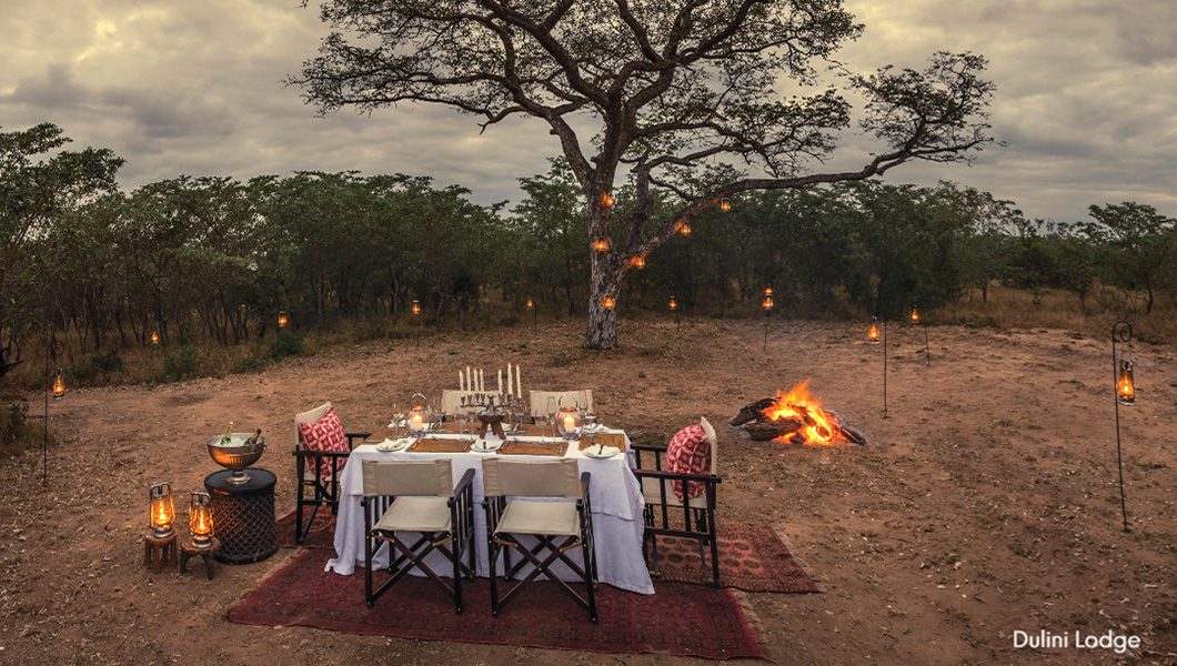 Bush Dinner at Dulini Bush Dinner at Dulini