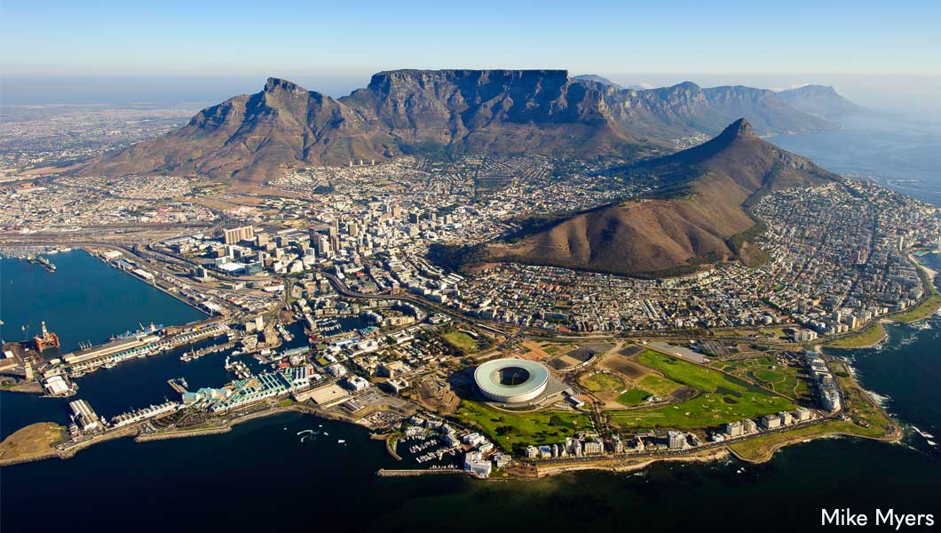 Aerial View of Cape Town