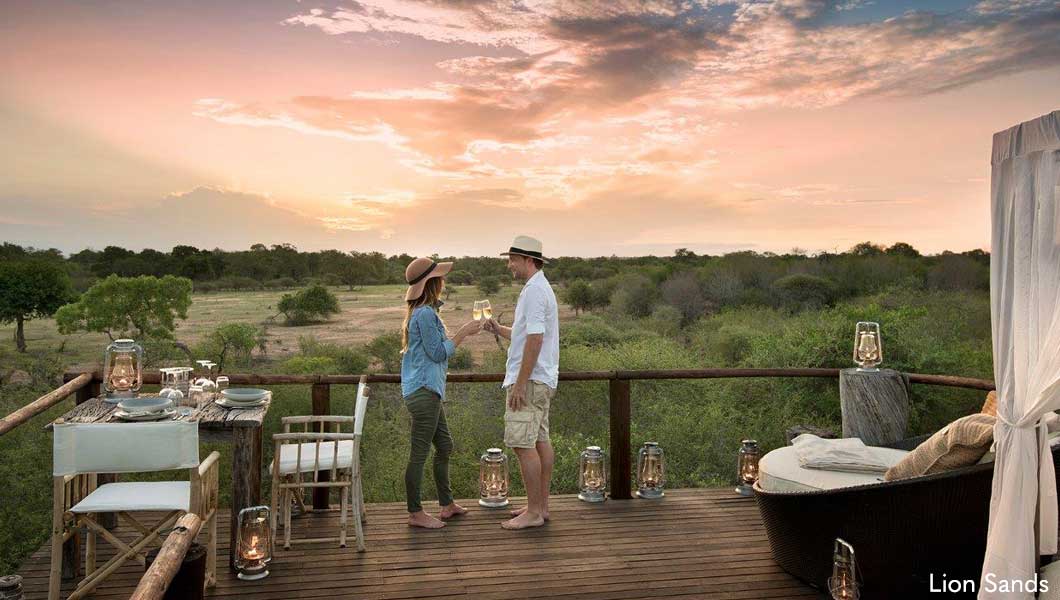 Couple on Deck - Lion Sands Couple on Deck - Lion Sands
