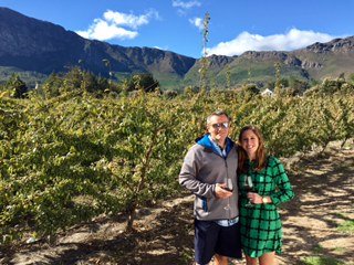 Halle and Scott in the Cape Winelands